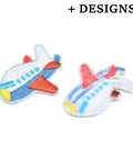 AIRPLANE Colourful Embroidered Iron-On or Sew-On Patch Colourful Embroidered Iron-On or Sew-On Patch