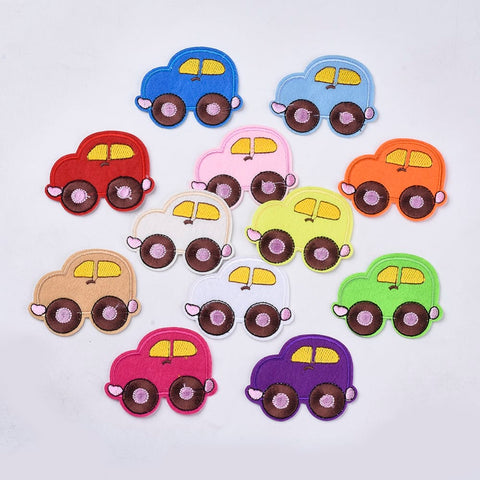 SEDAN (54x66mm) Computerized Embroidery Fabric Patches – Iron-On or Sew-On Appliqués Computerized Embroidery Fabric Patches – Iron-On or Sew-On Appliqués