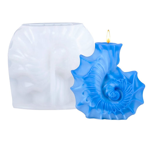 Conch Shell Silicone Candle & Resin Mould – 99 × 95mm Conch Shell Silicone Candle & Resin Mould | BalzarCrafts