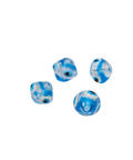 BLUE Coned Transparent Evil Eye Glass Beads Hand Painted 10mm Coned Transparent Evil Eye Glass Beads Hand Painted 10mm