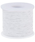 Core Spun Elastic Cord, White Size: about 0.8mm in diameter; about 150m/roll Core Spun Elastic Cord, White Size: about 0.8mm in diameter; about 150m/roll