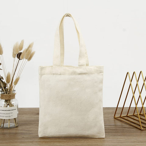 26x24cm Cotton Cloth Blank Canvas Bag, Tote Bag for DIY Craft, White Cotton Cloth Blank Canvas Bag, Tote Bag for DIY Craft, White