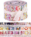 FLORAL THEME Cotton Fabric, Quilting Patchwork Craft Fabric for Sewing, Mixed Color Cotton Fabric, Quilting Patchwork Craft Fabric for Sewing, Mixed Color