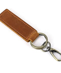 Cowhide Leather Keychain, with Belt Alloy Ring and Clasp for Car Key Holder , 105mm Cowhide Leather Keychain, with Belt Alloy Ring and Clasp for Car Key Holder , 105mm