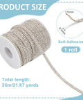 20 meter spool Crystal Self-Adhesive Hotfix Rhinestone Ribbon Trim – 4.5mm Crystal Self-Adhesive Hotfix Rhinestone Ribbon Trim – 4.5mm