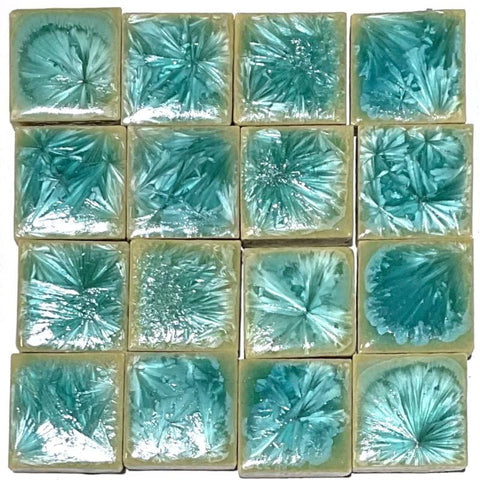 Style #5 Crystalline Glazed Ceramic Mosaic Tiles – 20mm Squares, 125g Crystalline Glazed Ceramic Mosaic Tiles 20mm – 125g