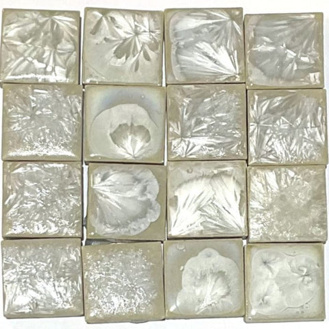 Style #3 Crystalline Glazed Ceramic Mosaic Tiles – 20mm Squares, 125g Crystalline Glazed Ceramic Mosaic Tiles 20mm – 125g