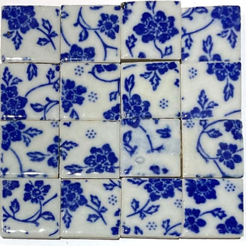 Style #11 Crystalline Glazed Ceramic Mosaic Tiles – 20mm Squares, 125g Crystalline Glazed Ceramic Mosaic Tiles 20mm – 125g