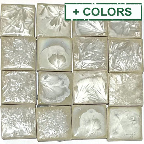 Crystalline Glazed Ceramic Mosaic Tiles – 20mm Squares, 125g Crystalline Glazed Ceramic Mosaic Tiles 20mm – 125g