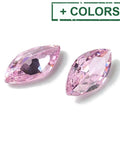 Cubic Zirconia Cabochons, Point Back, Horse Eye 4x8mm Cubic Zirconia Cabochons, Point Back, Horse Eye 4x8mm