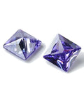 SLATE BLUE Cubic Zirconia Cabochons, Point Back, Square, Olive Drab 6x6x3mm Cubic Zirconia Cabochons, Point Back, Square, Olive Drab 6x6x3mm