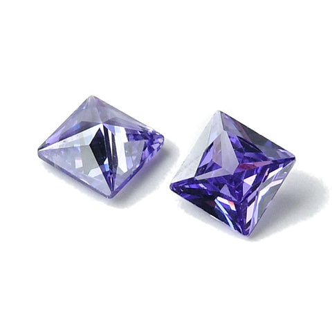SLATE BLUE Cubic Zirconia Cabochons, Point Back, Square, Olive Drab 6x6x3mm Cubic Zirconia Cabochons, Point Back, Square, Olive Drab 6x6x3mm