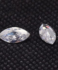Cubic Zirconia Pointed Back Cabochons, Grade A, Clear  5x10mm Cubic Zirconia Pointed Back Cabochons, Grade A, Clear  5x10mm