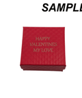 Custom Engraved Cardboard Box for Pendant & Earring & Ring, Square, Red.5x7.5cm Custom Engraved Cardboard Box for Pendant & Earring & Ring, Square, Red.5x7.5cm