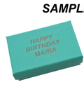 Custom Engraved Cardboard Gift Box Jewelry, Rectangle, 5.1x8x2.7cm Custom Engraved Cardboard Gift Box Jewelry, Rectangle, 5.1x8x2.7cm