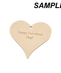 Custom Engraved Wooden Pendant, Heart, Old Lace 95mm Wooden Pendant, Heart, OldLace Size: about 95mm long, 99mm wide, 2.5mm thick, hole: 4.5mm.