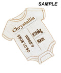 Custom personalized wood Baby Clothes with Name, Birthdate , and weight Custom personalized wood Baby Clothes with Name, Birthdate , and gift