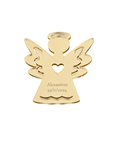Customise Acrylic Mirror Angel Charm Pendant Golden 7x8cm Customise Acrylic Mirror Angel Charm Pendant Golden 7x8cm