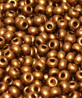 Czech Seed Beads 11/0 Brass Gold (250g) CZECH SEED BEADS 11/0 BRASS GOLD