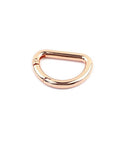 ROSE GOLD D-Shaped Zinc Alloy Spring Gate Rings – 16x26mm Inner Diameter, Bag & Purse Accessories D-Shaped Zinc Alloy Spring Gate Rings – 16x26mm Inner Diameter, Bag & Purse Accessories