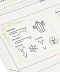 DIY Embroidery Stitch Book Kit for Beginners – Mixed Colour DIY Embroidery Stitch Book Kit for Beginners