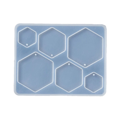 DIY Hexagon Pendant Silicone Molds for Resin Casting, White DIY Hexagon Pendant Silicone Molds for Resin Casting | Cyprus