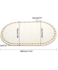 DIY Knitting & Crochet Wooden Bag Bottom Shaper – Oval Purse Base, 195x300mm DIY Knitting & Crochet Wooden Bag Bottom Shaper – Oval Purse Base, 195x300mm