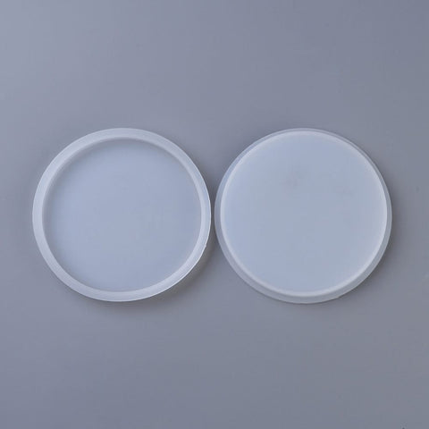 DIY Round Coaster Silicone Mold for UV Resin & Epoxy Resin – 102mm Round Coaster Silicone Mold for Resin Casting | BalzarCrafts