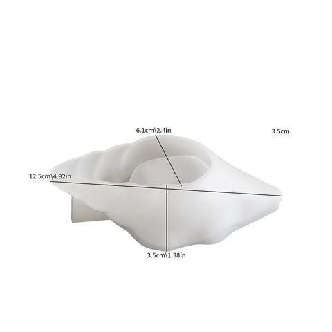 DIY Shell Shape Candle Holder Silicone Mold for Resin Casting – 61x125x35mm Shell Candle Holder Silicone Mold for Resin | BalzarCrafts