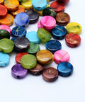 Drawbench Acrylic Beads, Spray Painted, Flat Round, Mixed Color 9mm Drawbench Acrylic Beads, Spray Painted, Flat Round, Mixed Color 9mm