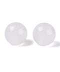 WHITE AGTE Dyed & Heated Natural Stone Beads – Round, 8–8.5mm, Large Hole Dyed & Heated Natural Stone Beads – Round, 8–8.5mm, Large Hole