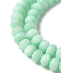AQUAMARINE Dyed Natural Freshwater Shell Rondelle Beads Strand – 6mm, Choose Color Freshwater Shell Rondelle Beads 6mm | BalzarCrafts