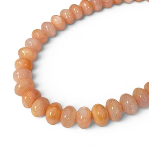 ORANGE Dyed Natural Freshwater Shell Rondelle Beads Strand – 6mm, Choose Color Freshwater Shell Rondelle Beads 6mm | BalzarCrafts