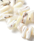 FLORAL WHITE Dyed Natural Trochus Shell Beads Strands, Nuggets Dyed Natural Trochus Shell Beads Strands, Nuggets