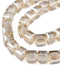 Burlywood Electroplate Glass Bead Strands, Faceted, Cube, 6mm (1 STR) Electroplate Glass Bead Strands, Faceted, Cube, 6mm (1 STR)