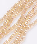 GOLDENROD Electroplate Glass Beads , AB Color Plated, Faceted Rondelle, 3x2mm Electroplate Glass Beads , AB Color Plated, Faceted Rondelle, 3x2mm