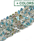Electroplate Glass Beads, Faceted Triangle, 6x5x4mm Electroplate Glass Beads, Faceted Triangle, 6x5x4mm