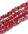 FIREBRICK Electroplate Glass Beads, Faceted Triangle, 6x5x4mm Electroplate Glass Beads, Faceted Triangle, 6x5x4mm