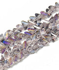 LILAC Electroplate Glass Beads, Faceted Triangle, 6x5x4mm Electroplate Glass Beads, Faceted Triangle, 6x5x4mm