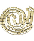 Electroplate Non-magnetic Synthetic Hematite 2-Hole Beads, 5.5x5mm Electroplate Non-magnetic Synthetic Hematite 2-Hole Beads, 5.5x5mm