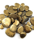 BURNISHED GOLD Electroplated Metallic Ceramic Pebble Mosaic Tiles 20–40mm Metallic Ceramic Pebble Mosaic Tiles 20–40mm