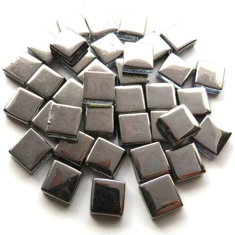 SILVER Electroplated Metallic Glass Mosaic Tiles 10mm Metallic Glass Mosaic Tiles 10mm | Electroplated Tiles