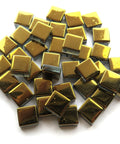 GOLD Electroplated Metallic Glass Mosaic Tiles 10mm Metallic Glass Mosaic Tiles 10mm | Electroplated Tiles