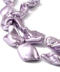 LILAC Electroplated Shell Pearl Nugget Bead Strands, Irregular Pearl Beads, 13~21mm Electroplated Shell Pearl Nugget Bead Strands, Irregular Pearl Beads, 13~21mm