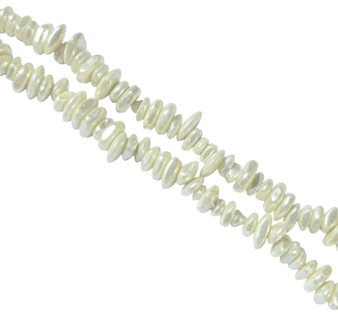WHITE Elegant Glass Imitation Pearl Chips Glass Chips - Imitation Pearls – Elegant Beads for Jewelry & Crafts