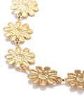 Enamel Daisy Link Chain Necklace, PVD Vacuum Plating 304 Stainless Steel Jewelry for Women, Golden Enamel Daisy Link Chain Necklace, PVD Vacuum Plating 304 Stainless Steel Jewelry for Women, Golden