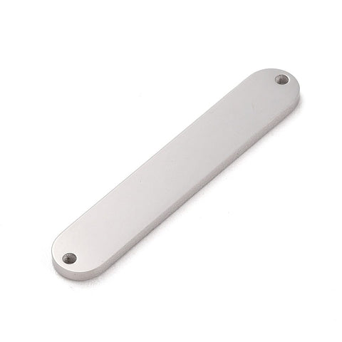 STAINLESS STEEL Engravable 304 Stainless Steel Connector Charms, Laser Cut, Oval Links, 6x35mm Engravable 304 Stainless Steel Connector Charms, Laser Cut, Oval Links, 6x35mm