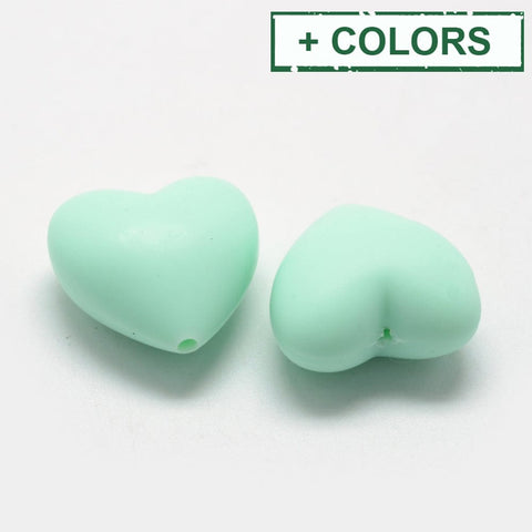 Environmental Silicone Beads, Chewing Beads For Teethers, DIY Nursing Necklaces Making, Heart Silicone Beads, Chewing Beads For Teethers, DIY Nursing Necklaces Making, Heart