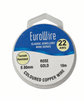0.6mm / 10 meters EuroWire Rose Gold Coloured Copper Wire | Tarnish resistant Craft Wire EuroWire Rose Gold Coloured Copper Wire | Tarnish resistant Craft Wire