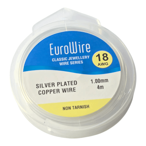 1mm / 4 meters EuroWire tarnish resistant Silver Plated Copper Wire EuroWire tarnish resistant Silver Plated Copper Wire for Jewellery & Crafts | Cyprus